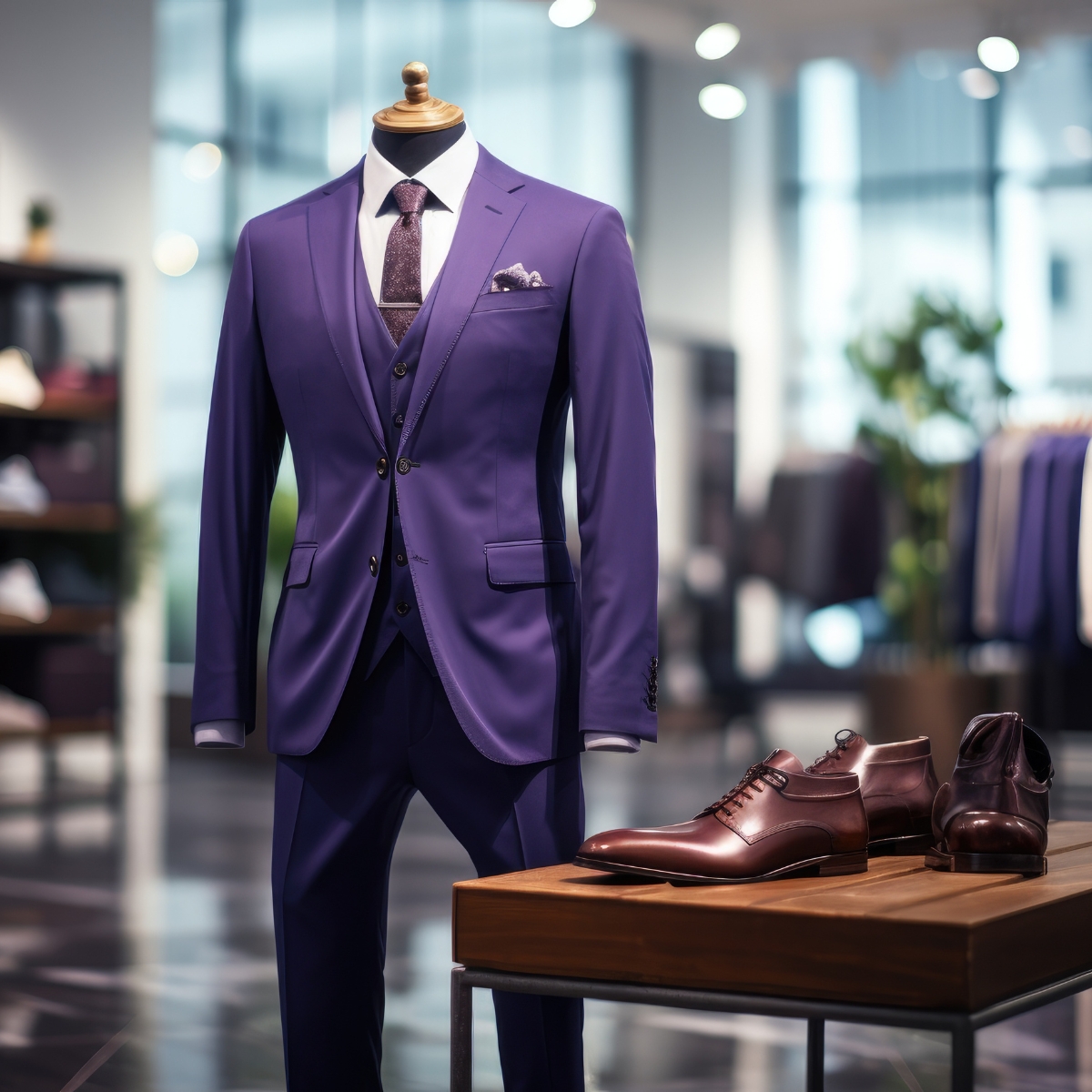 Violet Three-Piece Suit